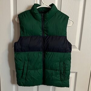 Old Navy Green and Black  Puffer Vest